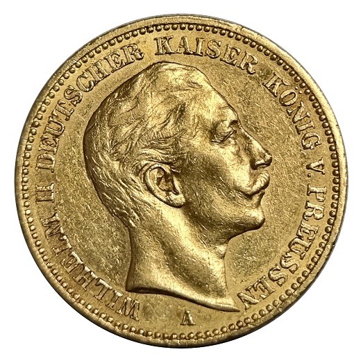 Deutsches Kaiserreich Goldmünze 20 Goldmark Wilhelm II 1900 A