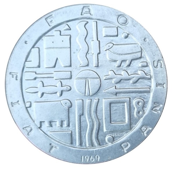 Uruguay 1000 Pesos Silber 1969 - Mensch, Natur und Landwirtschaft