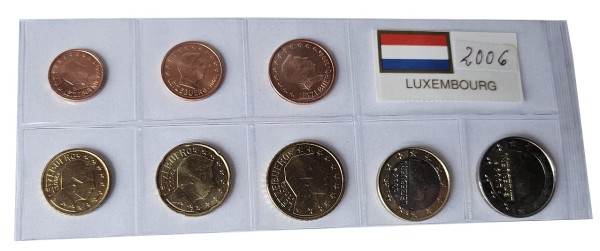 Luxemburg 3,88 Euro Kursmünzensatz 2006 lose Bankfrisch