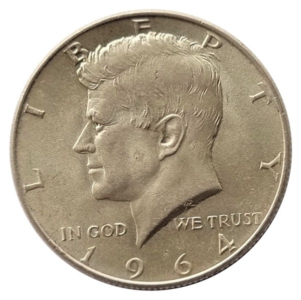 Half Dollar Kennedy Silber 1964 USA 12,5 gr 900/1000 Silber