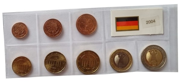 Deutschland 3,88 Euro Kursmünzensatz 2004 lose Bankfrisch