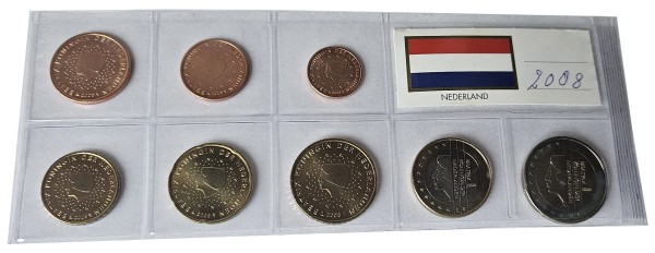 Niederlande 3,88 Euro Kursmünzensatz 2008 lose Bankfrisch