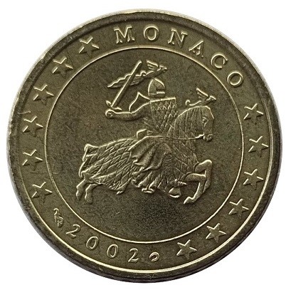 Monaco 10 Cent Kursmünze - Gedenkmünze 2002