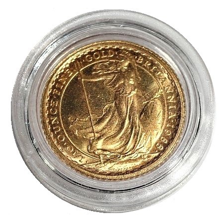 Großbritannien 10 Pounds Goldmünze 1/10 Oz Gold Britannia 1988