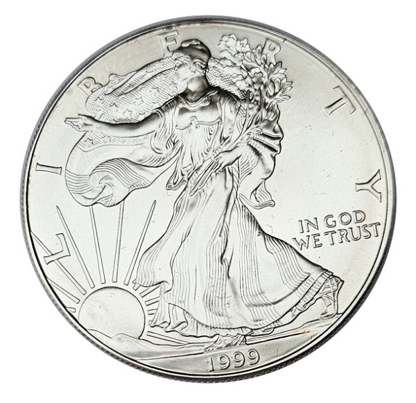 USA 1 Dollar 1 Oz Silber American Eagle 1999