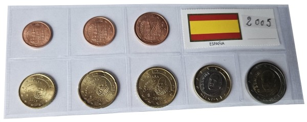 Spanien 3,88 Euro Kursmünzensatz 2005 lose Bankfrisch