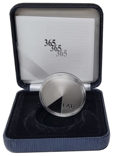 Lettland 1 Lats Silbermünze 365 Grad - Polierte Platte 2013 im Etui - nur 5.000 Stück!