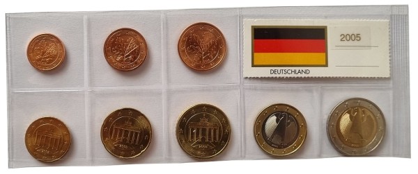 Deutschland 3,88 Euro Kursmünzensatz 2005 lose Bankfrisch