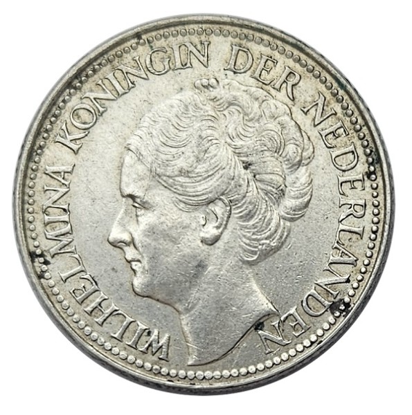 Niederlande 25 Cents Silber Königin Wilhelmina 3,58 gr 640/1000 Silber