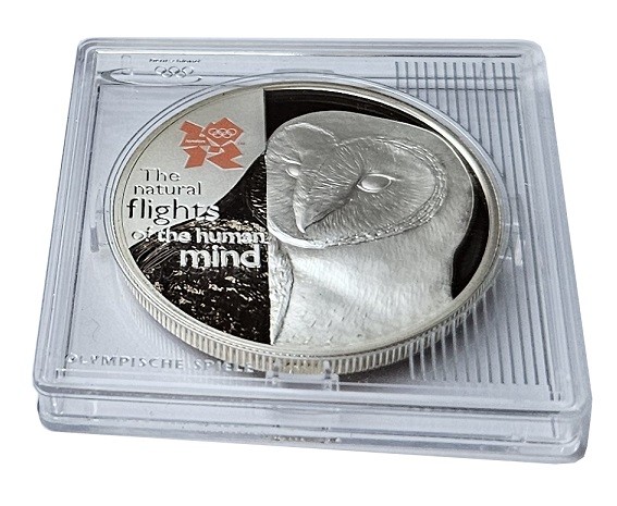 Großbritannien 5 Pfund Silbermünze 2010 - Olympiade Polierte Platte in Münzkapsel u. Zertifikat