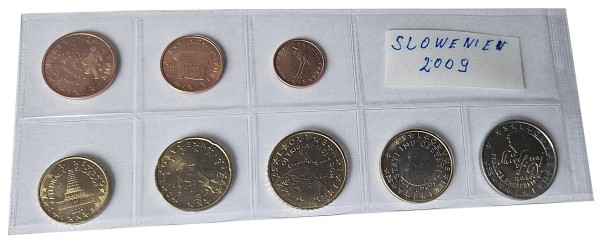 Slowenien 3,88 Euro Kursmünzensatz 2009 lose Bankfrisch