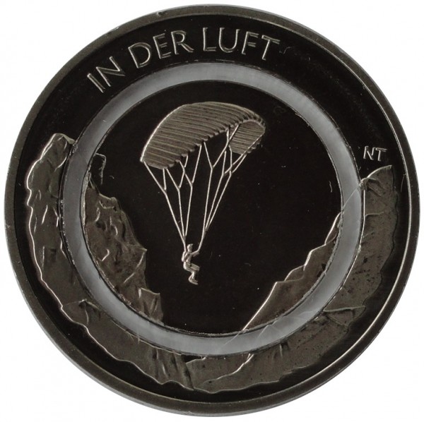 SONDERANGEBOT ! 10 Euro Münze in der Luft 2019 A Berlin Stempelglanz mit farblosen Polymerring