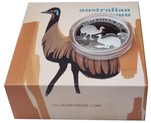 1 Oz Silber Emu 2020 PP Australien Perth Mint nur 2.500 Stück !