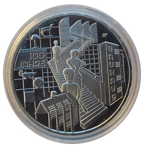 20 Euro Silber Gedenkmünze Deutschland Bauhaus 2019 in Münzkapsel 925/1000 Silber