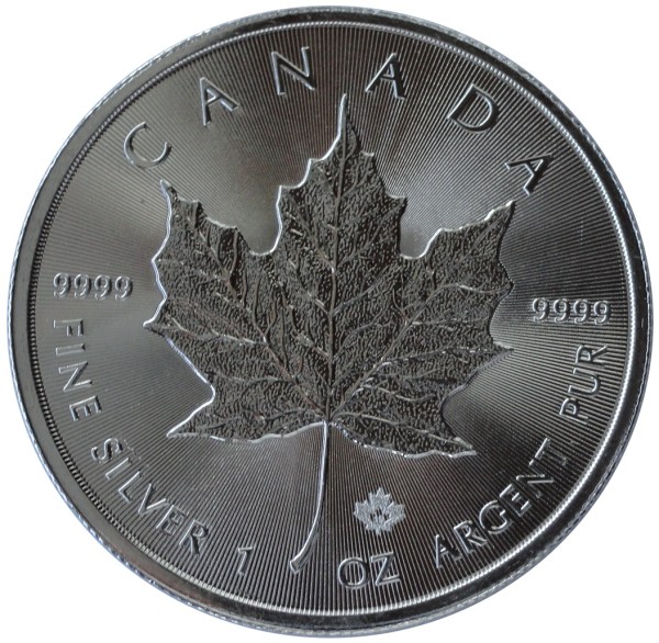 1 Oz Silber Maple Leaf 2017 Kanada 5 Dollars Anlagemünze