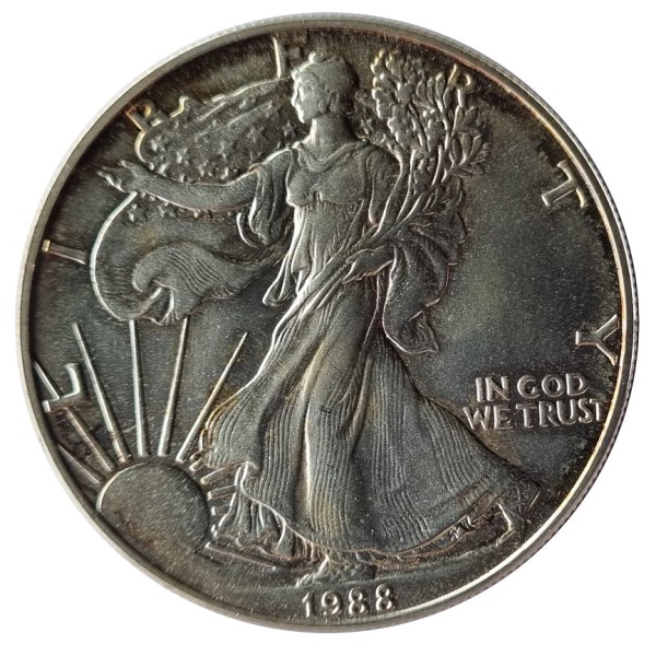 USA 1 Dollar 1 Oz Silber American Eagle 1988