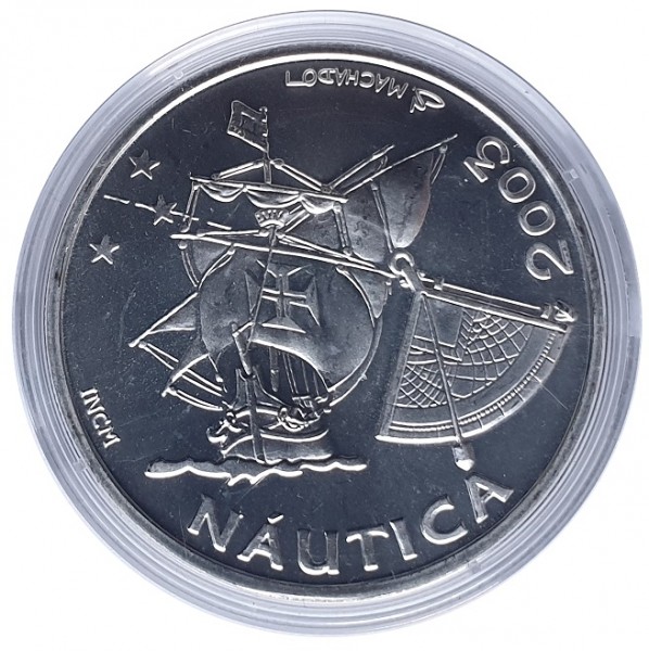 Portugal 10 Euro Silbermünze Nautica 2003 Schiffsmünze