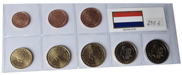 Niederlande 3,88 Euro Kursmünzensatz 2006 lose Bankfrisch