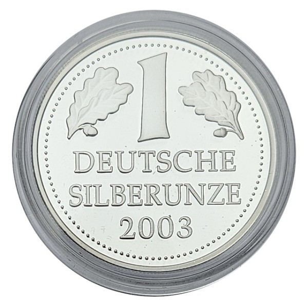Deutsche Silberunze 2003 - 1 Unze 31,1 Gramm 999/1000 Feinsilber