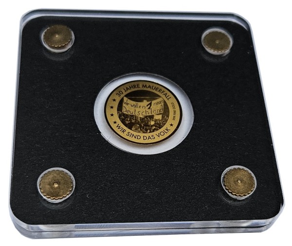 Tschad 3000 Francs 0,062 gr Gold - Mauerfall - Wir sind das Volk 2019 - Bullion Coins of the World