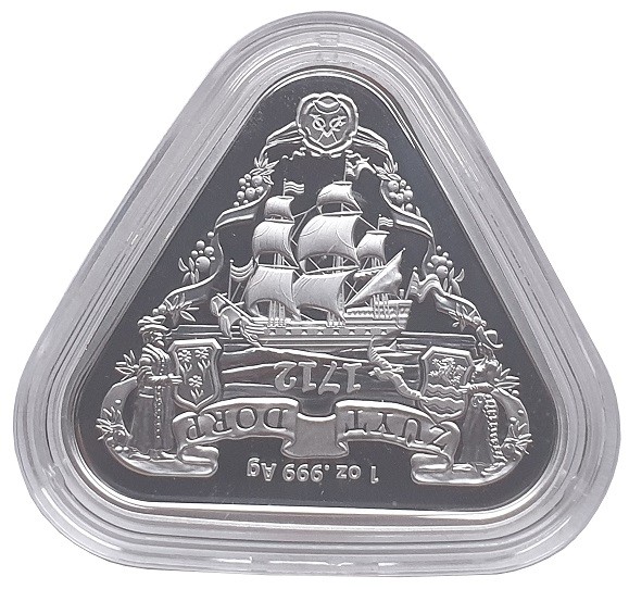 1 Oz Silber Zuytdorp Schiffswrack Serie - Dreieckige Anlagemünze aus Australien
