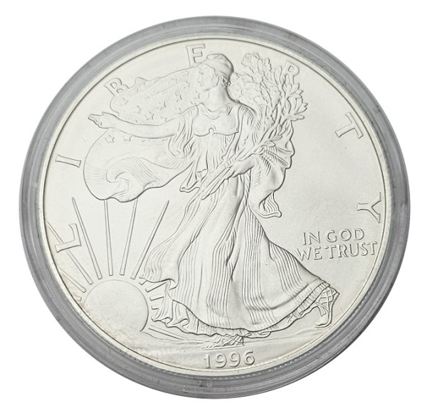 USA 1 Dollar 1 Oz Silber American Eagle 1996