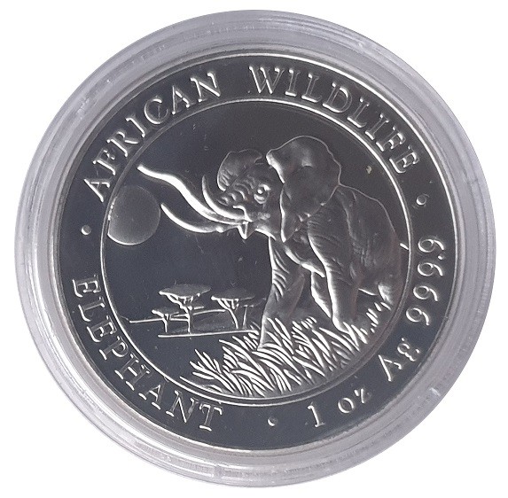 Somalia 100 Shillings 1 Oz Silber Elefant 2016