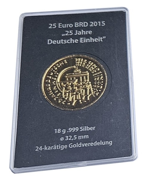 25 Euro Silber vergoldet Wir sind ein Volk - 25 Jahre Deutsche Einheit Deutschland 2015