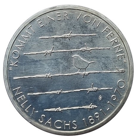 20 Euro Silber Gedenkmünze Deutschland Nelly Sachs 2016 - 925/1000 Silber