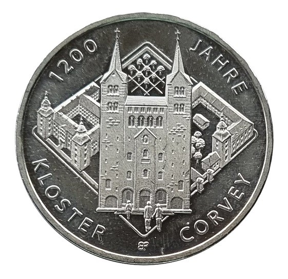 20 Euro Silber Gedenkmünze Deutschland Kloster Corvey 2022 - 925/1000 Silber