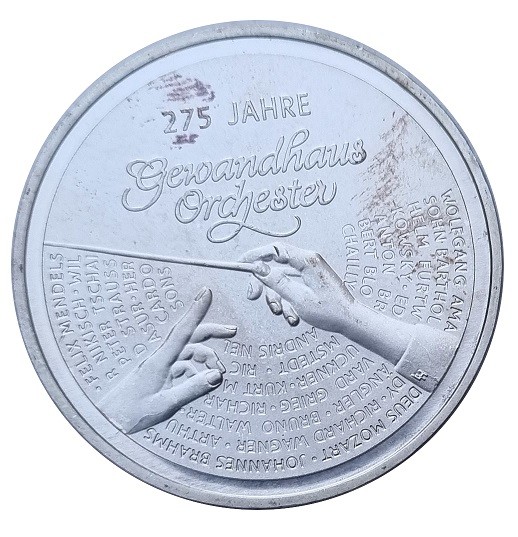 20 Euro Silber Gedenkmünze Deutschland Gewandhaus Orchester 2018 - 925/1000 Silber