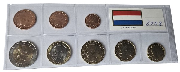 Luxemburg 3,88 Euro Kursmünzensatz 2008 lose Bankfrisch