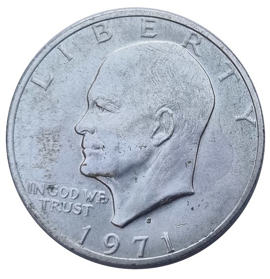 USA One Dollar Silber Eisenhower Weißkopfseeadler 1971 S San Francisco
