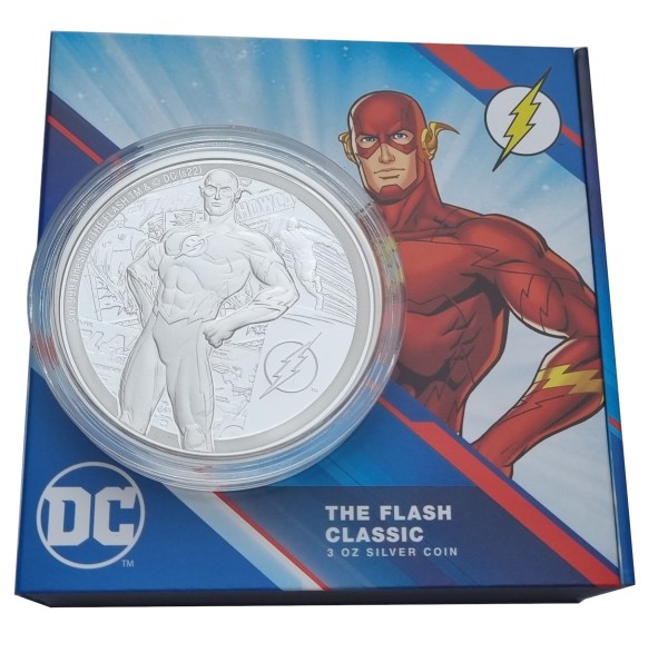 Niue 3 Oz Silber The Flash - DC Comics 2022 Polierte Platte