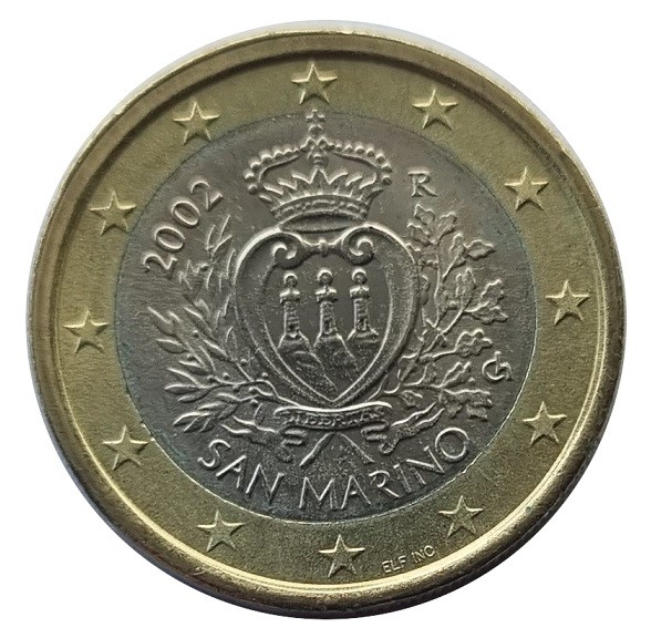 San Marino 1 Euro Kursmünze - Gedenkmünze 2002