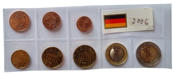 Deutschland 3,88 Euro Kursmünzensatz 2006 lose Bankfrisch