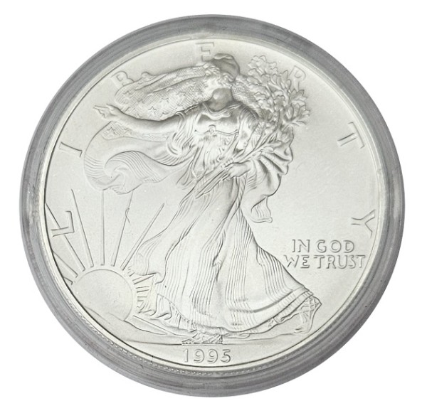 USA 1 Dollar 1 Oz Silber American Eagle 1995