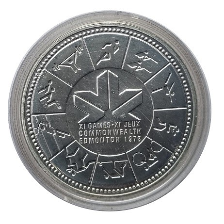 Canada Silberdollar 1978 - Kanadagans - XI Commonwealth Spiele in Edmonton