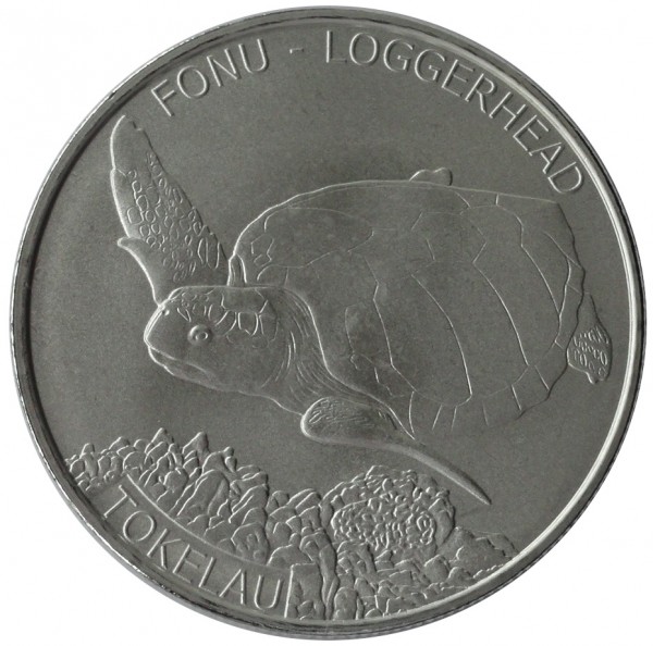 1 Oz Silber Karettschildkröte - Loggerhead Turtle 2019 Tokelau