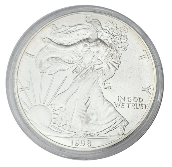USA 1 Dollar 1 Oz Silber American Eagle 1998