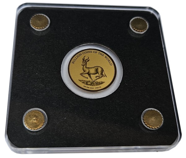 Tschad 3000 Francs 0,062 gr Gold - Springbock 2019 - Bullion Coins of the World mit Zertifikat