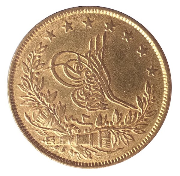 Türkei/Osmanisches Reich 100 Piaster (Kurush) Goldmünze