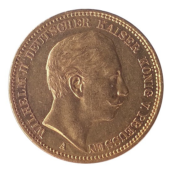 Deutsches Kaiserreich Goldmünze 20 Goldmark Wilhelm II 1895 A