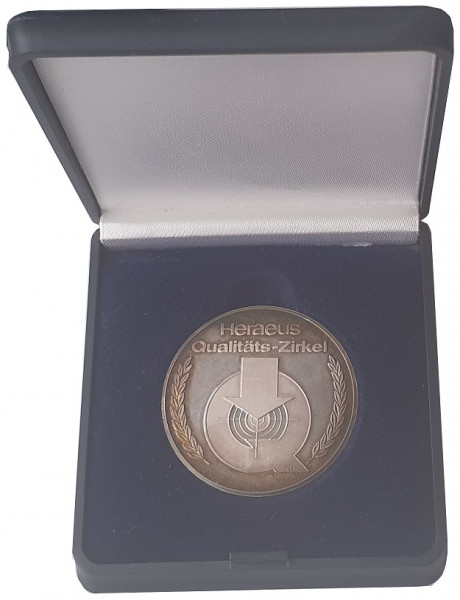 Heraeus Hanau 20 gr Silbermedaille Qualitäts - Zirkel West Germany