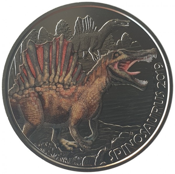 3 Euro Spinosaurus 2019 - Super Saurier - Dino-Taler-Serie aus Österreich Dinosaurier