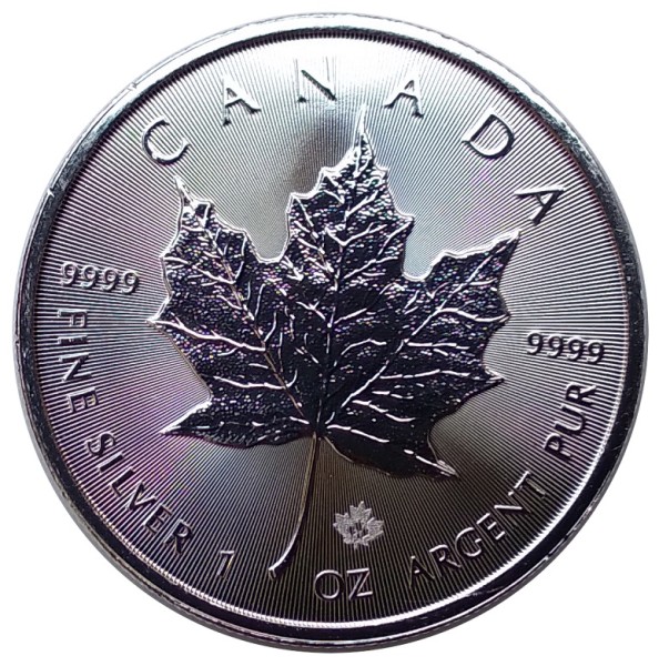 1 Oz Silber Maple Leaf 2021 Kanada 5 Dollars Anlagemünze