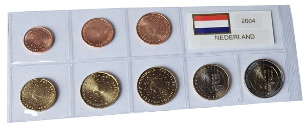 Niederlande 3,88 Euro Kursmünzensatz 2004 lose Bankfrisch