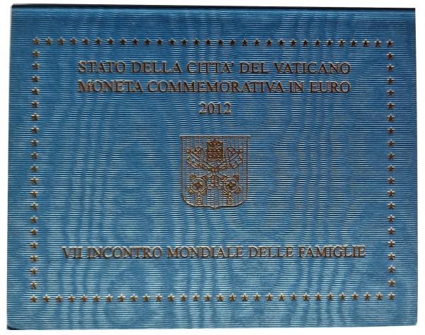 Vatikan 2 Euro Gedenkmünze Weltfamilientreffen in Mailand 2012 im Blister