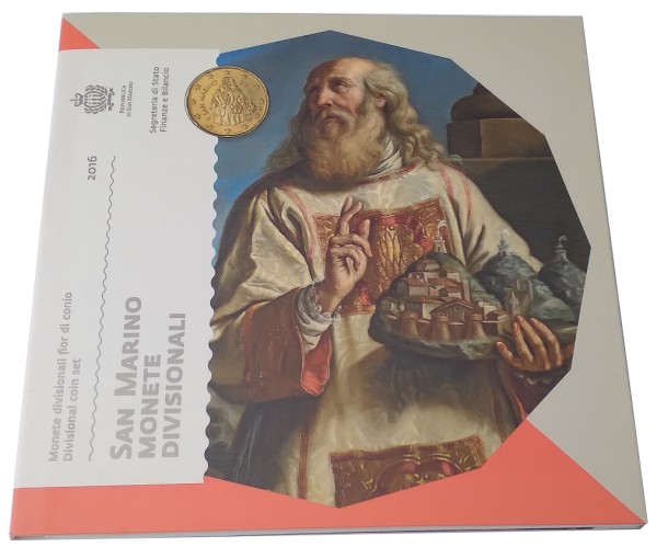 Original 3,88 Euro Kursmünzensatz San Marino 2016 im Blister
