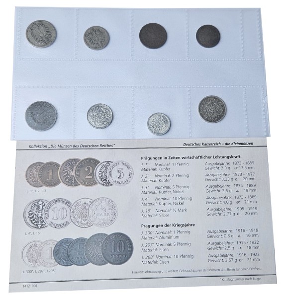 Kollektion: Die Münzen des Deutschen Reiches u. die Kleinmünzen des Kaiserreiches